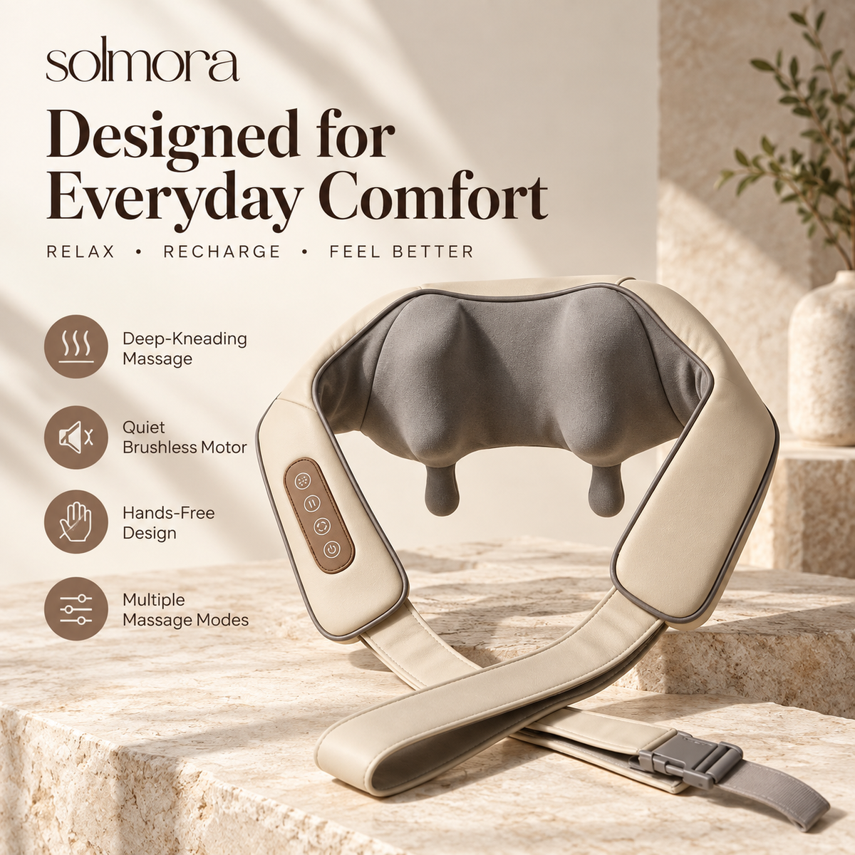 Solmora™ Neck & Shoulder Massager
